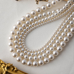 Swarovski 650 white pearl necklace magnetic clasp bracelet women's jewelry couple gift 4MM6MM8MM10MM