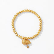 Gold sand bracelet gourd bracelet jewelry gift pendant stacking men and women couples