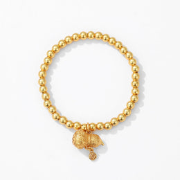 Gold sand bracelet gourd bracelet jewelry gift pendant stacking men and women couples