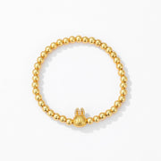 Sand gold bracelet LABUBU bracelet jewelry gift stacking men and women couples