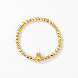 Sand gold bracelet LABUBU bracelet jewelry gift stacking men and women couples